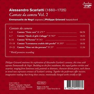 Produktbild: A. Scarlatti: Cantate da camera,Vol. 2