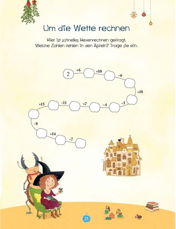 Produktbild: Petronella Apfelmus - Zauberstab und Wichtelt&uuml;r. Das gro&szlig;e Weihnachtsr&auml;tselbuch