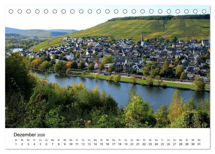 Produktbild: Bernkastel-Kues an der Mosel (Tischkalender 2026 DIN A5 quer), CALVENDO Monatskalender