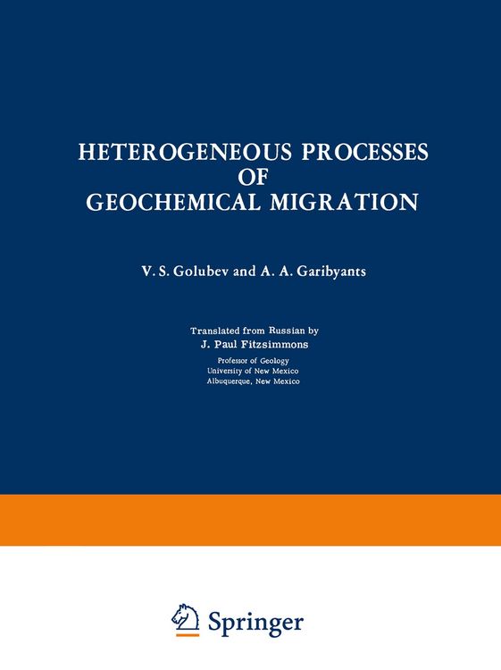 Produktbild: Heterogeneous Processes of Geochemical Migration