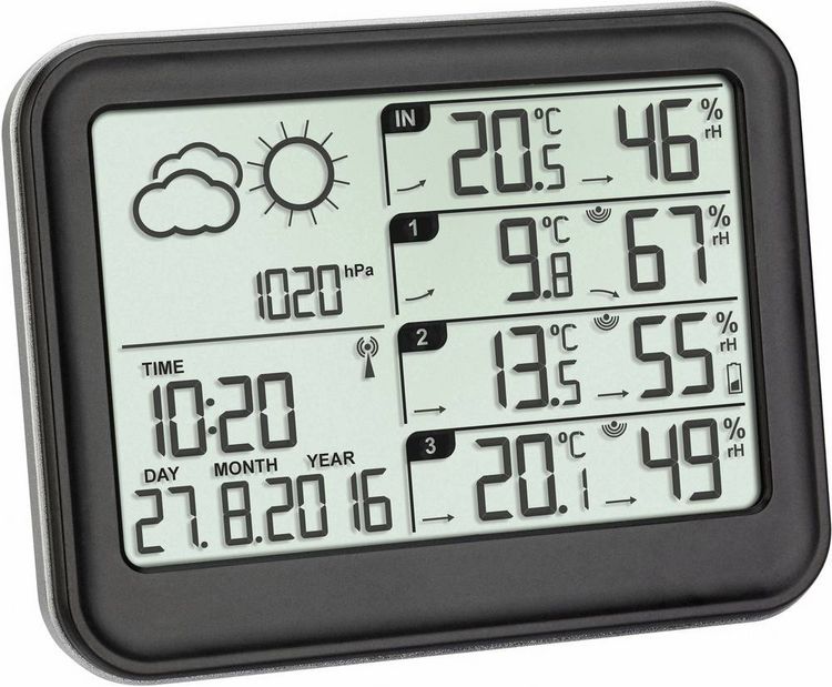 Produktbild: TFA Dostmann View 35.1142.01 Funk-Wetterstation Anzahl Sensoren max. 3