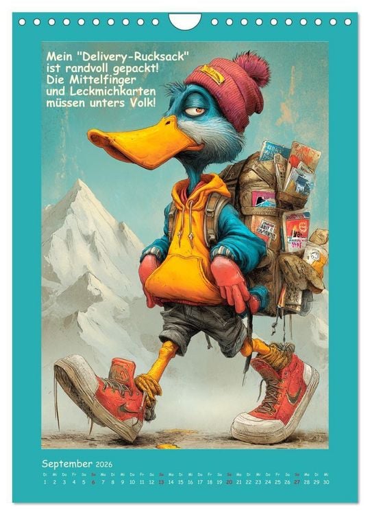 Produktbild: Quack Attacke. Enten au&szlig;er Kontrolle (Wandkalender 2026 DIN A4 hoch), CALVENDO Monatskalender