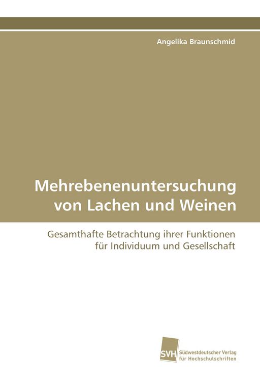 Produktbild: Mehrebenenuntersuchung von Lachen und Weinen