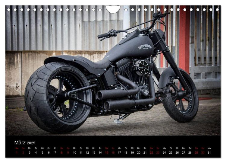 Produktbild: Exklusive Best of Fat Ass Custombike Edition, feinste Harleys mit fettem Hintern (Wandkalender 2025 DIN A4 quer), CALVENDO Monatskalender