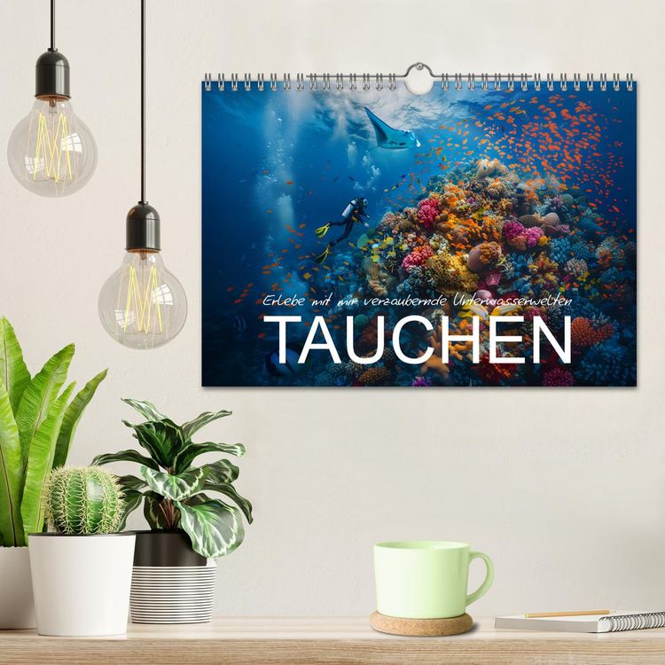 Produktbild: Erlebe mit mir verzaubernde Unterwasserwelten Tauchen (Wandkalender 2026 DIN A4 quer), CALVENDO Monatskalender