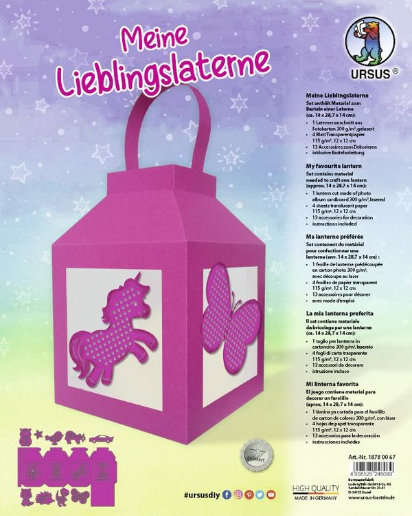 Produktbild: URSUS Meine Lieblingslaterne, eosin
