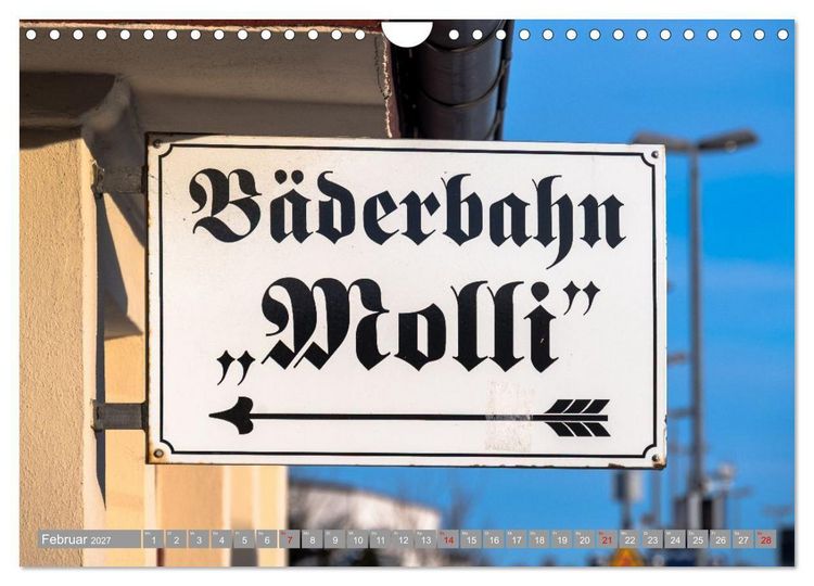 Produktbild: Molli- Mecklenburgische B&auml;derbahn (Wandkalender 2027 DIN A4 quer), CALVENDO Monatskalender