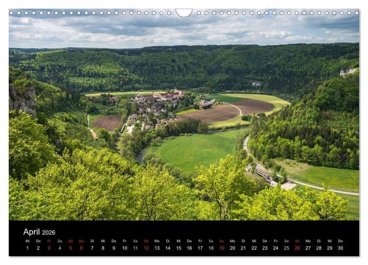 Produktbild: Das Donautal - Wanderparadies auf der Schw&auml;bischen Alb (Wandkalender 2026 DIN A3 quer), CALVENDO Monatskalender