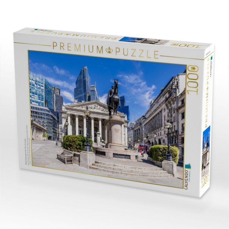 Produktbild: CALVENDO Puzzle Royal Exchange in der City of London | 1000 Teile Lege-Gr&ouml;&szlig;e 64x48cm Foto-Puzzle f&uuml;r gl&uuml;ckliche Stunden