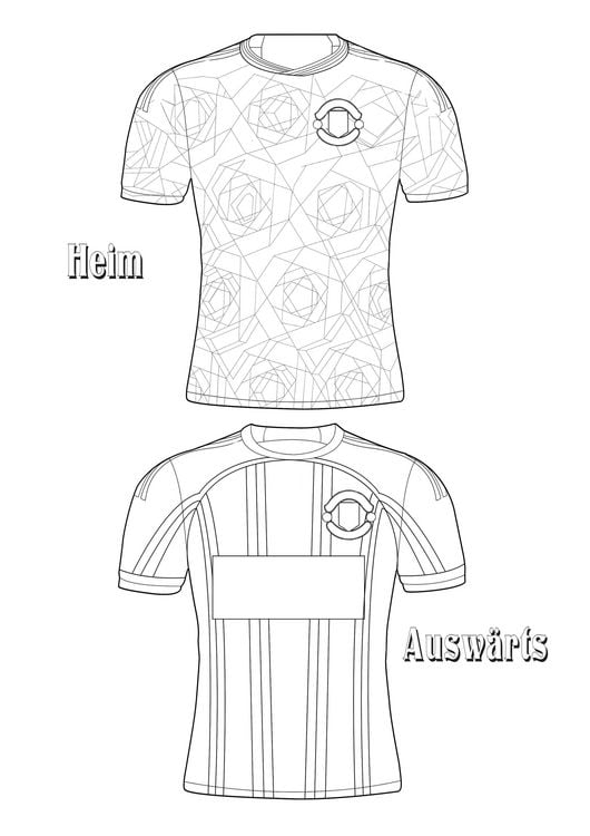 Produktbild: Fu&szlig;ball-Malbuch Trikot-Designer f&uuml;r Kinder ab 6 Jahren mit 100 Motiven zum Ausmalen