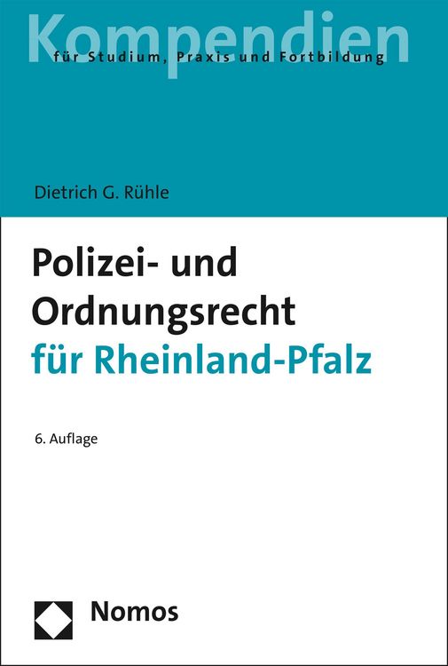 Produktbild: Polizei- und Ordnungsrecht f&uuml;r Rheinland-Pfalz