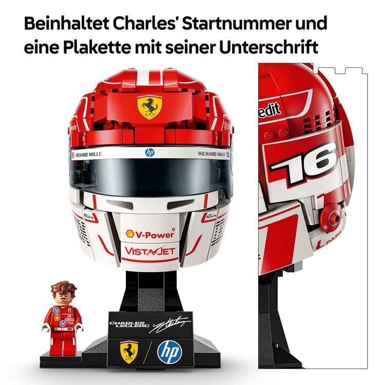 Produktbild: LEGO Editions 43014 Scuderia Ferrari HP Charles Leclerc Helm, Formel 1