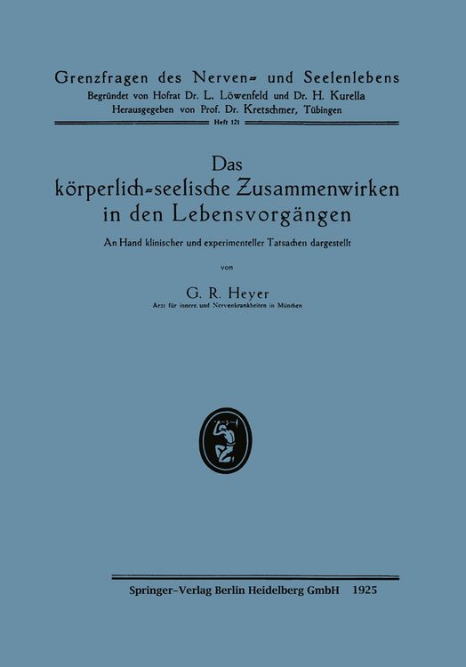 Produktbild: Das k&ouml;rperlich-seelische Zusammenwirken in den Lebensvorg&auml;ngen