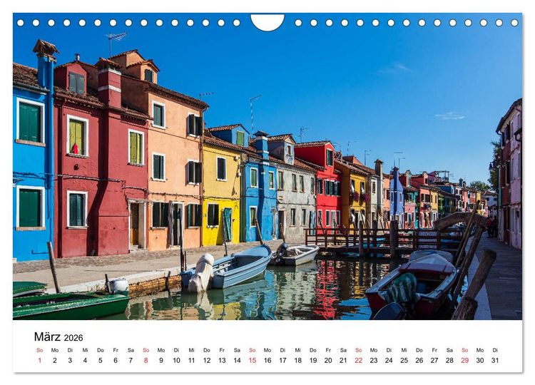 Produktbild: Unterwegs in Venedig (Wandkalender 2026 DIN A4 quer), CALVENDO Monatskalender