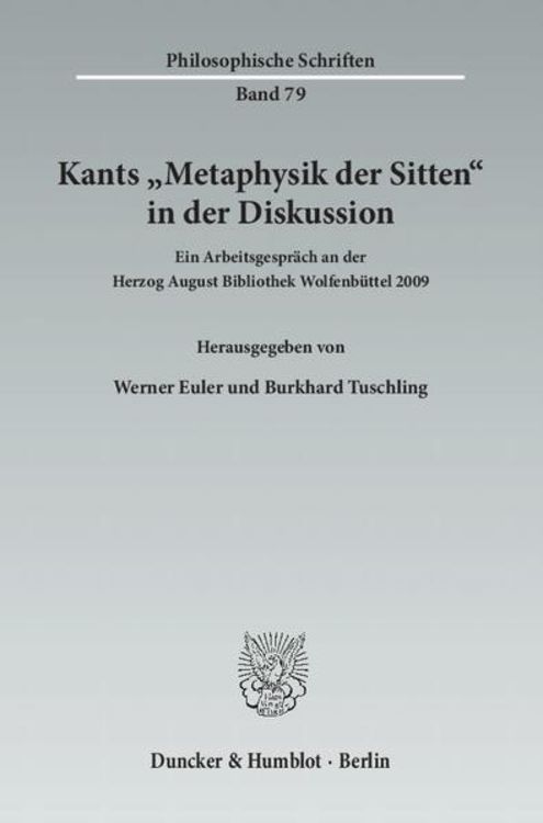 Produktbild: Kants "Metaphysik der Sitten" in der Diskussion.