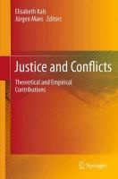 Produktbild: Justice and Conflicts