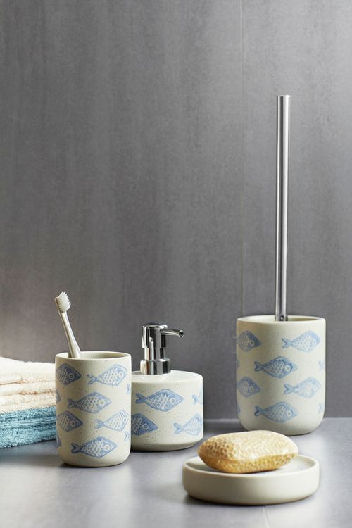 Produktbild: WC-Garnitur Mod. Aquamarin Keramik, handbemalt