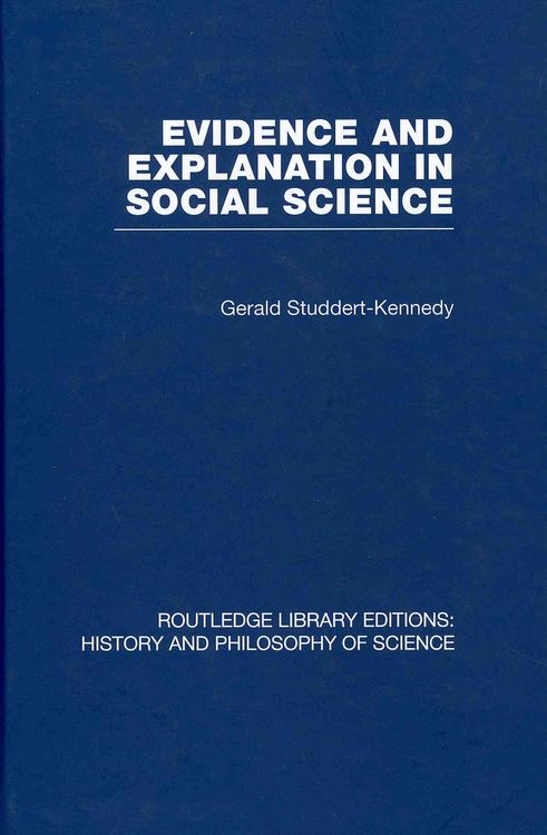 Produktbild: Studdert-Kennedy, G: Evidence and Explanation in Social Scie