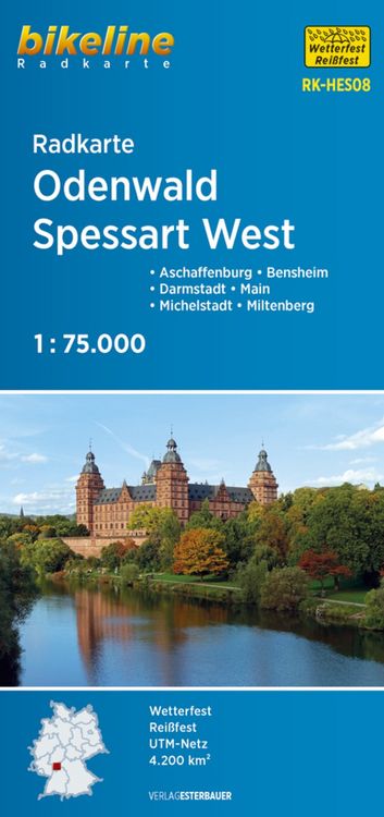 Produktbild: Radkarte Odenwald Spessart West (RK-HES08)