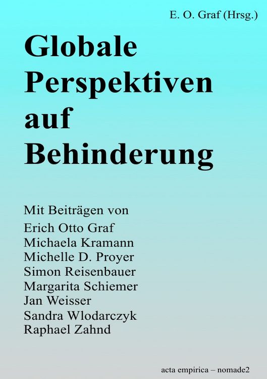 Produktbild: Globale Perspektiven auf Behinderung