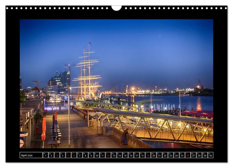 Produktbild: Rund um den Hamburger Hafen (Wandkalender 2026 DIN A3 quer), CALVENDO Monatskalender