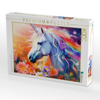 Produktbild: CALVENDO Puzzle Ein Motiv aus dem Kalender Einhorn und coole Spr&uuml;che | 2000 Teile Lege-Gr&ouml;&szlig;e 90x67cm Foto-Puzzle f&uuml;r gl&uuml;ckliche Stunden