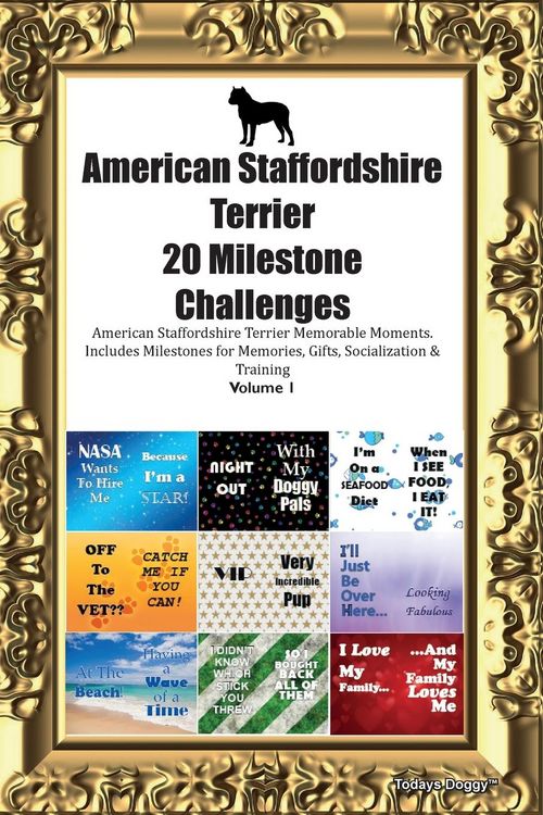 Produktbild: American Staffordshire Terrier 20 Milestone Challenges American Staffordshire Terrier Memorable Moments. Includes Milestones for Memories, Gifts, Soci
