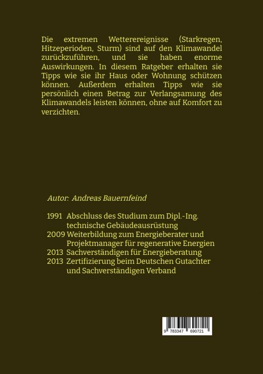 Produktbild: Geb&auml;ude und der Klimawandel