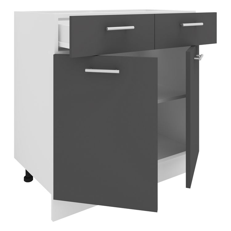 Produktbild: K&uuml;chenschrank B 80 cm Unterschrank Schublade Esilo
