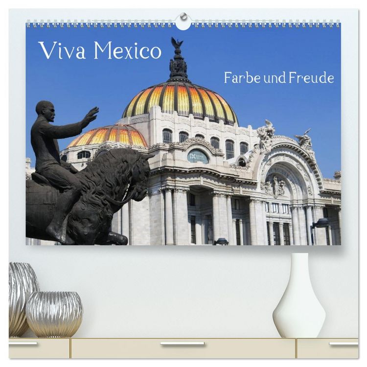 Produktbild: Viva Mexiko - Farben und Freude (hochwertiger Premium Wandkalender 2026 DIN A2 quer), Kunstdruck in Hochglanz