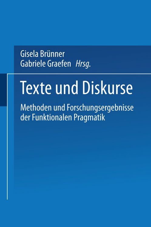 Produktbild: Texte und Diskurse