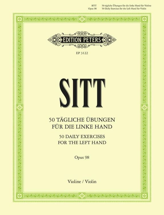 Produktbild: 50 tägliche Übungen für Violine op. 98