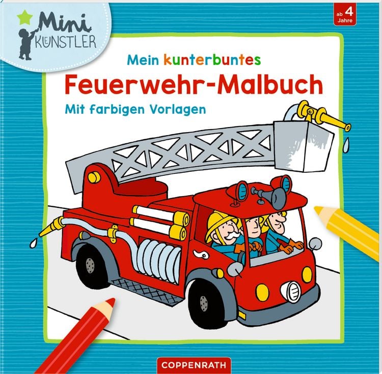 Produktbild: Mein kunterbuntes Feuerwehr-Malbuch
