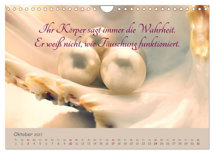 Produktbild: Innere Perlen (Wandkalender 2027 DIN A4 quer), CALVENDO Monatskalender