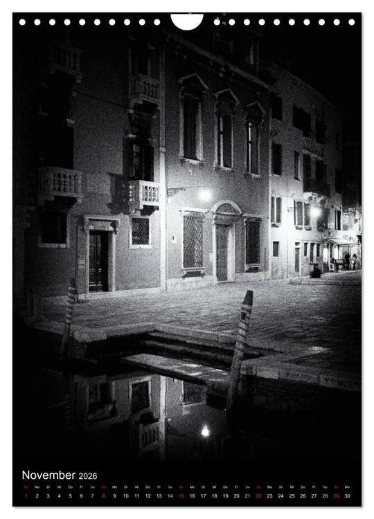 Produktbild: Venice Noir - Das etwas andere Venedig (Wandkalender 2026 DIN A4 hoch), CALVENDO Monatskalender