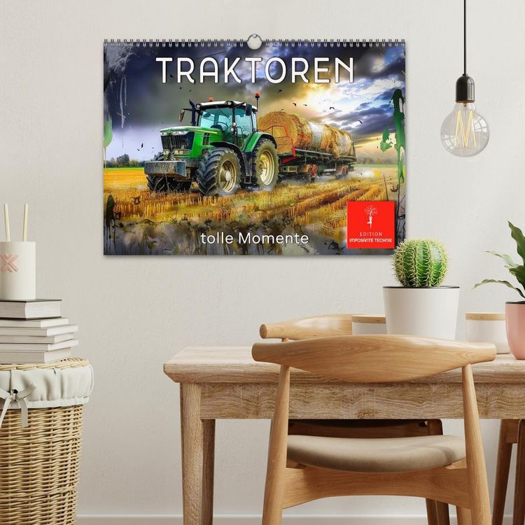 Produktbild: Traktoren - tolle Momente (Wandkalender 2026 DIN A3 quer), CALVENDO Monatskalender