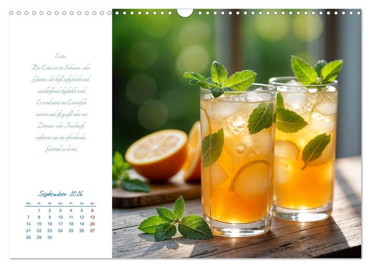 Produktbild: Ein&nbsp;Jahr&nbsp;in&nbsp;Tassen - Die Welt des Tees (Wandkalender 2026 DIN A3 quer), CALVENDO Monatskalender