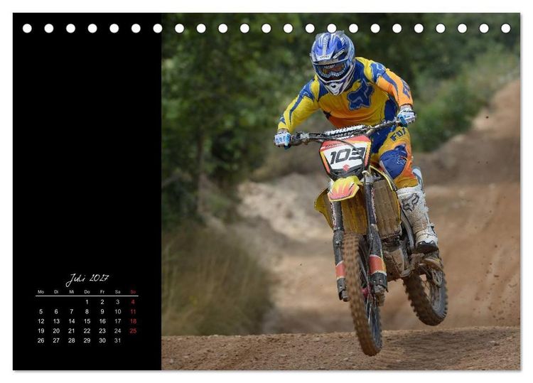 Produktbild: Motocross (Tischkalender 2027 DIN A5 quer), CALVENDO Monatskalender