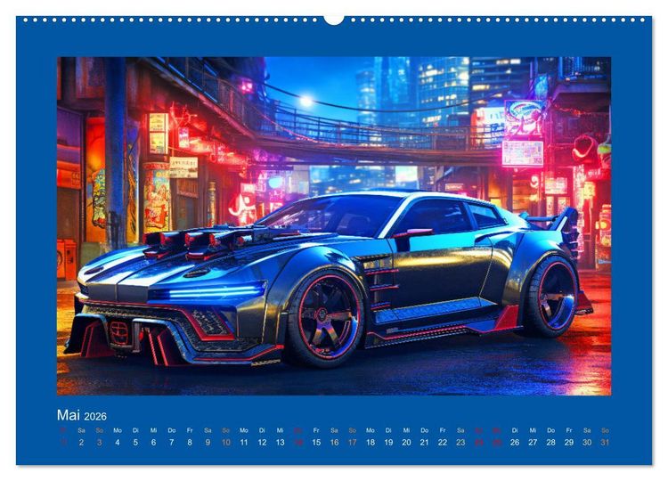 Produktbild: Zukunftsvisionen auf R&auml;dern - Dystopische Fahrzeuge (hochwertiger Premium Wandkalender 2026 DIN A2 quer), Kunstdruck in Hochglanz