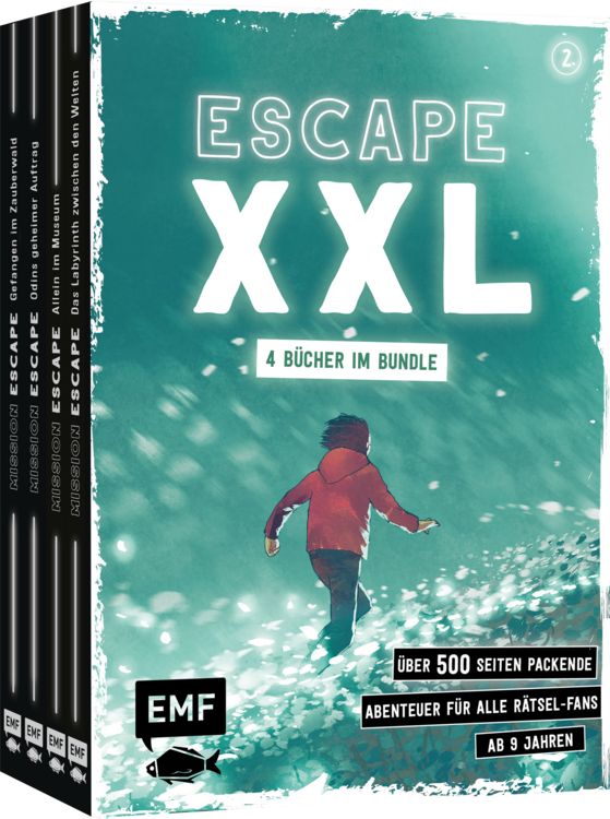 Produktbild: Escape XXL &ndash; &uuml;ber 500 Seiten packende Abenteuer f&uuml;r alle R&auml;tsel-Fans ab 9 Jahren (Band 2)