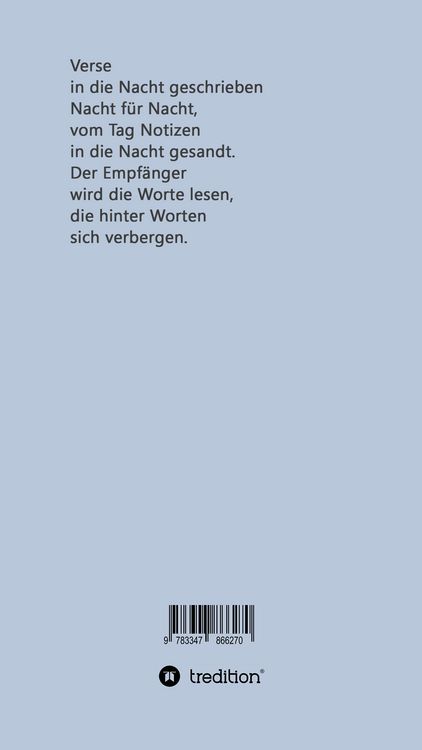 Produktbild: Verse in die Nacht geschrieben