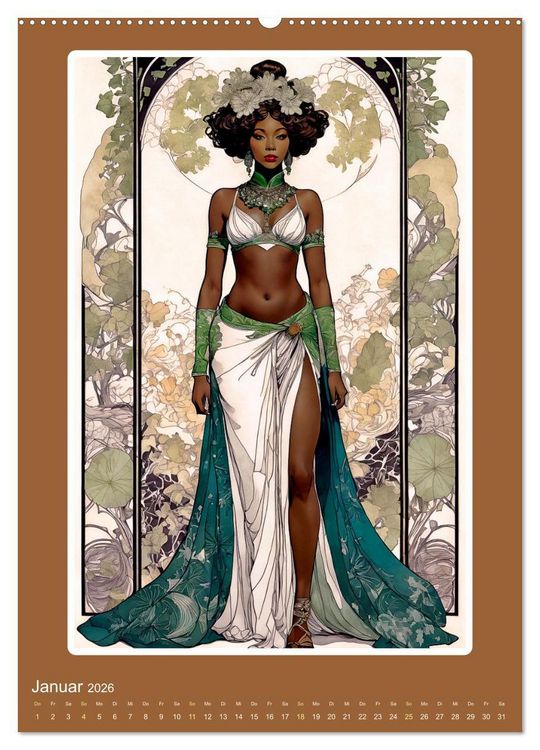 Produktbild: Illustrationskunst der Belle &Eacute;poque (hochwertiger Premium Wandkalender 2026 DIN A2 hoch), Kunstdruck in Hochglanz