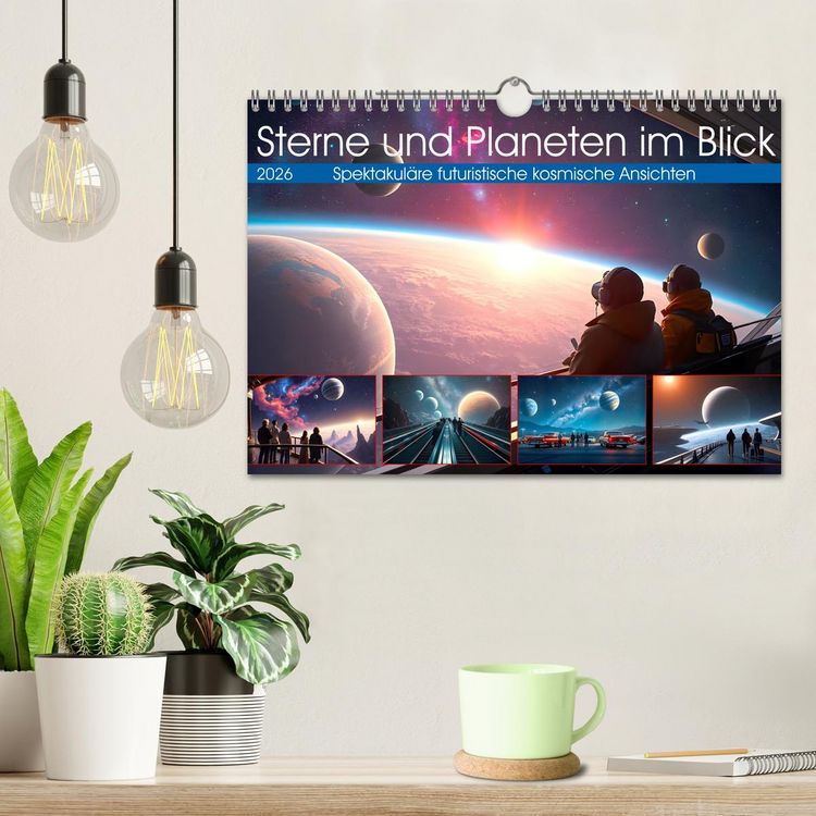 Produktbild: Sterne und Planeten im Blick (Wandkalender 2026 DIN A4 quer), CALVENDO Monatskalender