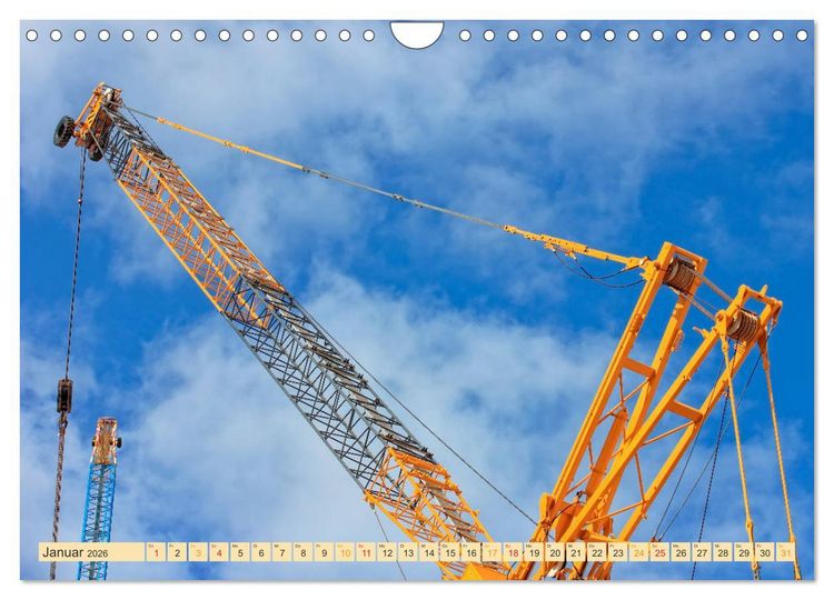 Produktbild: Krane - b&auml;renstarke Arbeitstiere (Wandkalender 2026 DIN A4 quer), CALVENDO Monatskalender