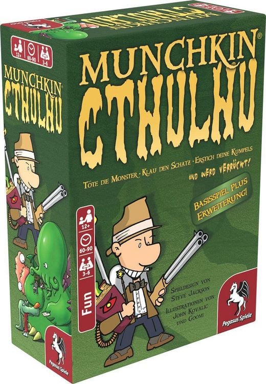 Produktbild: Munchkin Cthulhu 1+2 (Basisspiel) (Pegasus - 17189G)