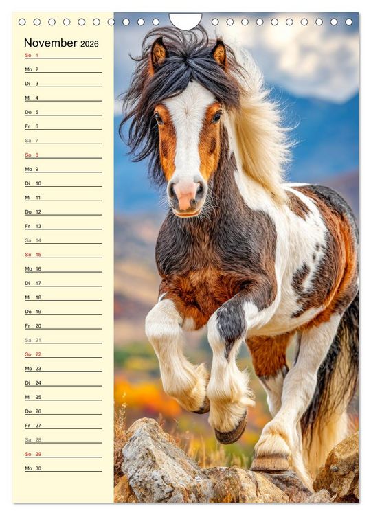 Produktbild: Zauber der Ponys. Kleine Pferde in der Natur (Wandkalender 2026 DIN A4 hoch), CALVENDO Monatskalender