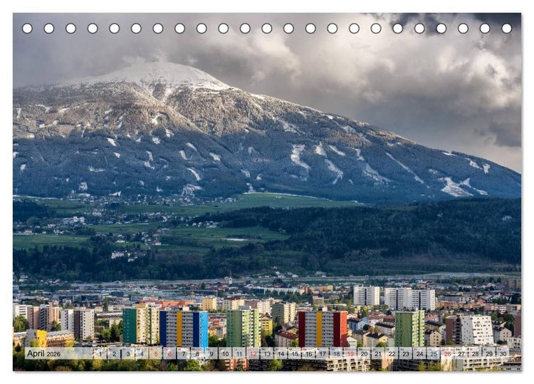Produktbild: Innsbruck - Hauptstadt der Alpen (Tischkalender 2026 DIN A5 quer), CALVENDO Monatskalender