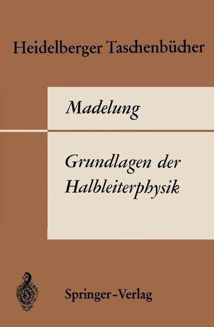Produktbild: Grundlagen der Halbleiterphysik