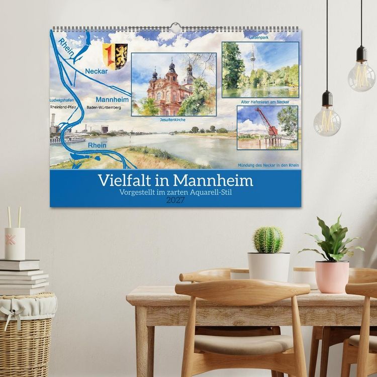 Produktbild: Vielfalt in Mannheim (Wandkalender 2027 DIN A2 quer), CALVENDO Monatskalender