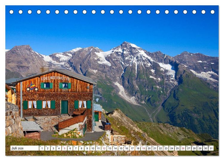 Produktbild: Rund um den Gro&szlig;glockner (Tischkalender 2026 DIN A5 quer), CALVENDO Monatskalender